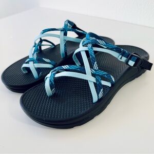 Chaco Zong x EcoTread Outdoor Water & Hiking Sandal-Blue Women’s Size 7 EUC